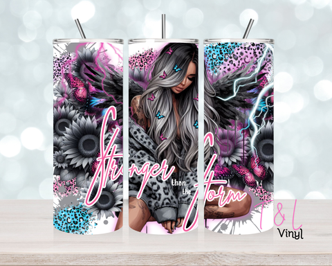1343 Stronger than the storm 20 oz Sublimation wrap