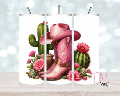 1345 Pink Country 20 oz Sublimation wrap