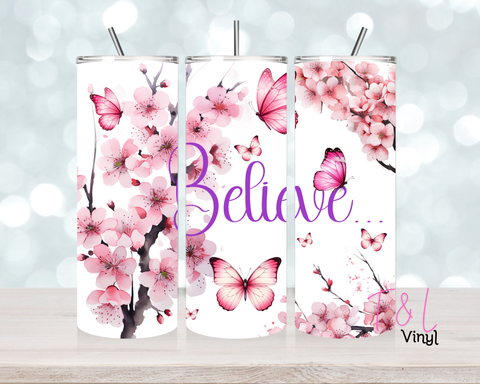 1349 Believe 20 oz Sublimation wrap