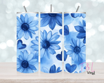 1350 Blue Sunflower 20 oz Sublimation wrap