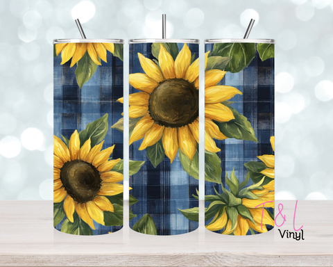 1352 Sunflower 20 oz Sublimation wrap