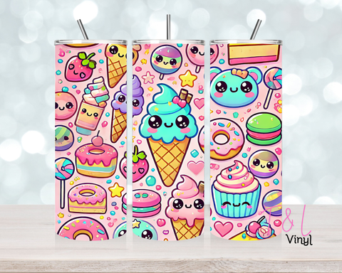 1502 Cute 20oz Sublimation wrap