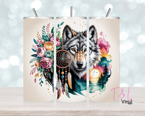 1505 Wolf 20oz Sublimation wrap