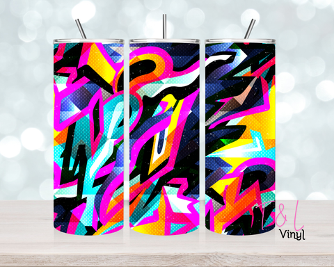 1507 Rainbow 20oz Sublimation wrap