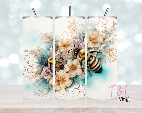 1513  Bees 20oz Sublimation wrap