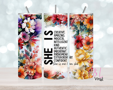 1514 She is  20oz Sublimation wrap