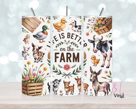 1516 Farm life 20oz Sublimation wrap