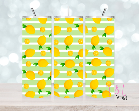 1519 Lemon  20oz Sublimation wrap