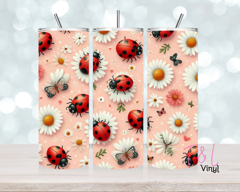 1520 Lady bug 20oz Sublimation wrap