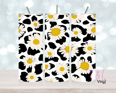 1521 Cow and Daisy 20oz Sublimation wrap