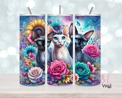 1523 Cats 20oz Sublimation wrap