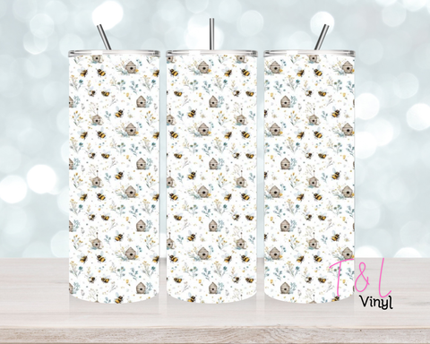 1538  Bees 20oz Sublimation wrap
