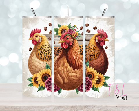 1544 Chicken 20oz Sublimation wrap