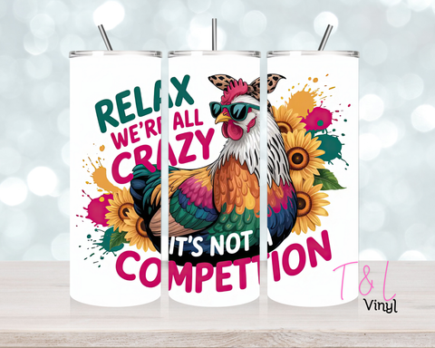 1543 Relax Chicken 20oz Sublimation wrap