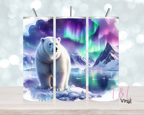 1599 Polar Bear 20oz Sublimation wrap