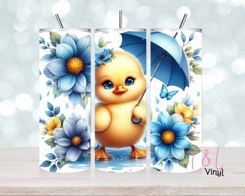 1605 Cute Duck 20oz Sublimation wrap