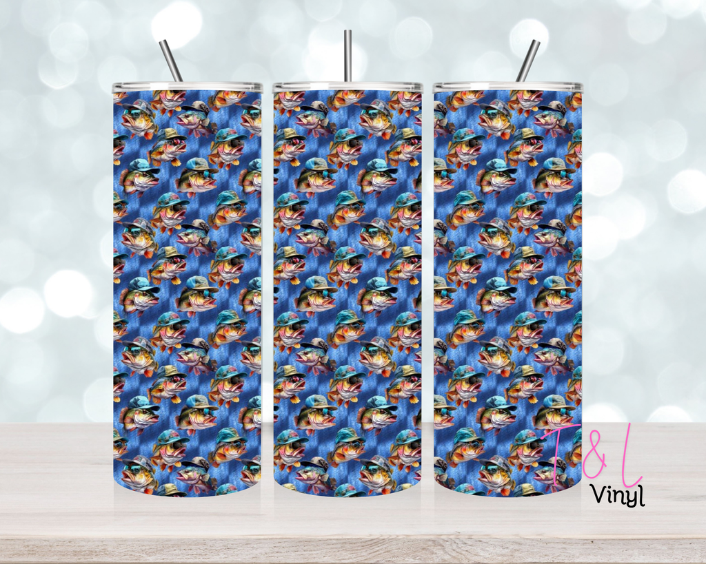 1391 Fishing 20 oz Sublimation wrap T L Vinyl 1391 Fishing 20 oz Sublimation wrap T L Vinyl