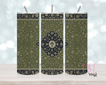 1398 Vintage Floral  20 oz Sublimation wrap