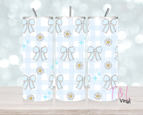 1400 Bows and Daises 20 oz Sublimation wrap