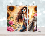 Wild and Free 20 oz vinyl wrap (378)