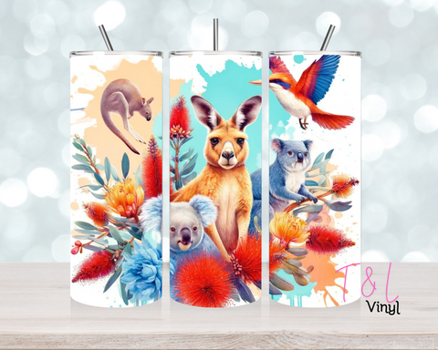 Australian native animals  20 oz vinyl wrap (385)