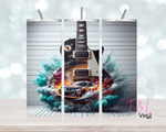 1405 Guitar and car 2 20 oz Sublimation wrap