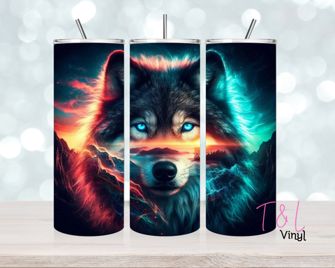 1435 Wolf 2 20 oz Sublimation wrap