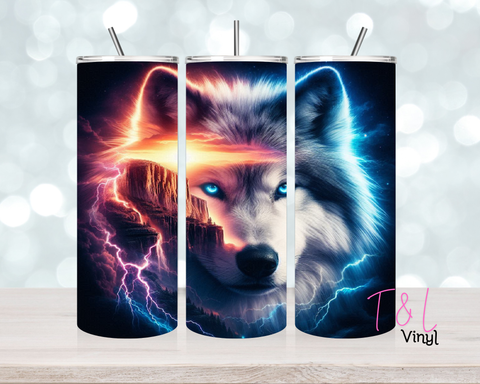 1436 Wolf 3 20 oz Sublimation wrap