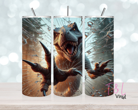 1417 Dinosaur 2 20 oz Sublimation wrap