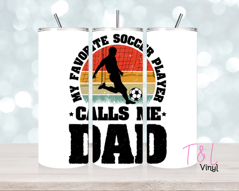 1441 Soccer Dad 20 oz Sublimation wrap
