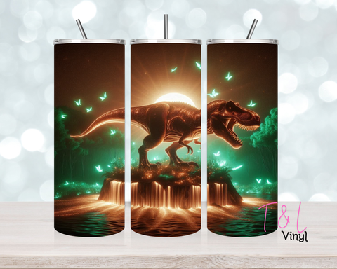 1419 Dinosaur 4 20 oz Sublimation wrap
