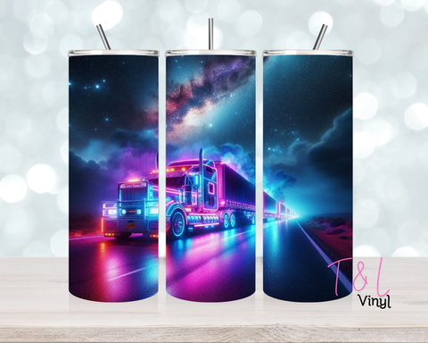 1422 Night Road Train  20 oz Sublimation wrap