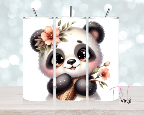 1447 Sweet Panda 20 oz Sublimation wrap