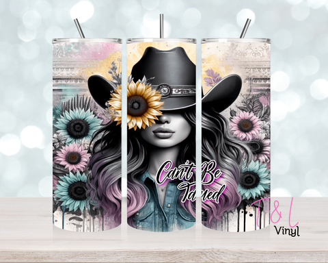 1455 Cant be tamed 20 oz Sublimation wrap