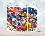 Australian Flag and Koalas 20 oz vinyl wrap 389