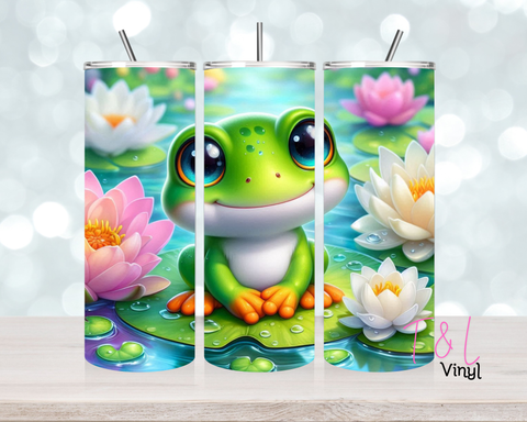 1444 Frog 20 oz Sublimation wrap