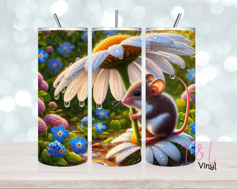 1449 Cute Mouse 20 oz Sublimation wrap