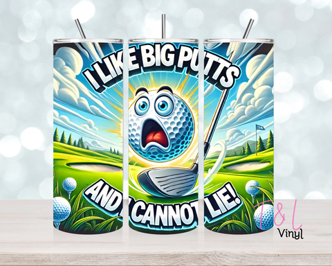 1457 Funny Golf 20 oz Sublimation wrap