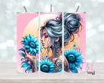 Blue Sunflower 20 oz vinyl wrap 399