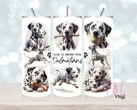 1468 Life with Dalmatians 20 oz Sublimation wrap