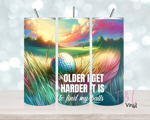 1471 Golf Funny 20 oz Sublimation wrap