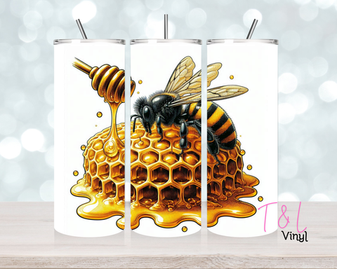 1381 Honey Bee 20 oz Sublimation wrap