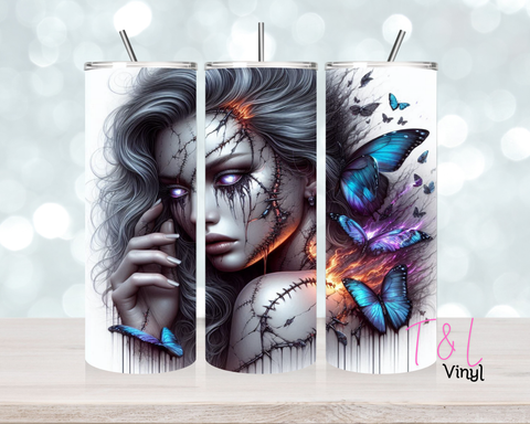 1483 Girl 2 20 oz Sublimation wrap