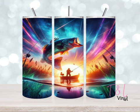 1480 Fishing 20 oz Sublimation wrap