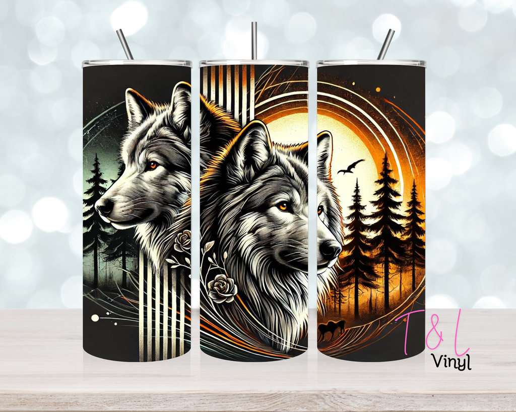 Wolves Vinyl Day/night wolf 20 oz vinyl wrap 442 – T & L Vinyl