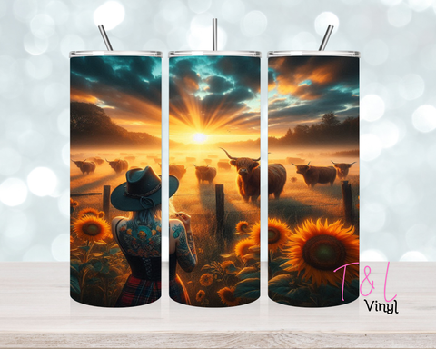 1489 Farm Girl 20 oz Sublimation wrap