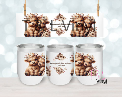 18 Country roads Wine Sublimation