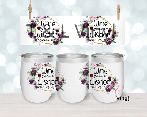 28 Wine goes in  Sublimation
