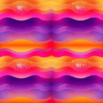 (135) Pretty Sunset Colours Print 30cm x 30cm