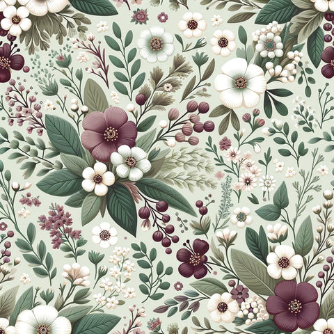 (133) Aussie Floral Print 30cm x 30cm